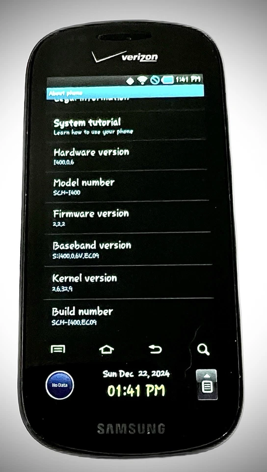 Vintage SUPER-RARE Samsung Continuum (aka Galaxy S) 1st Gen Samsung Android 2.1 - Image 4 of 4