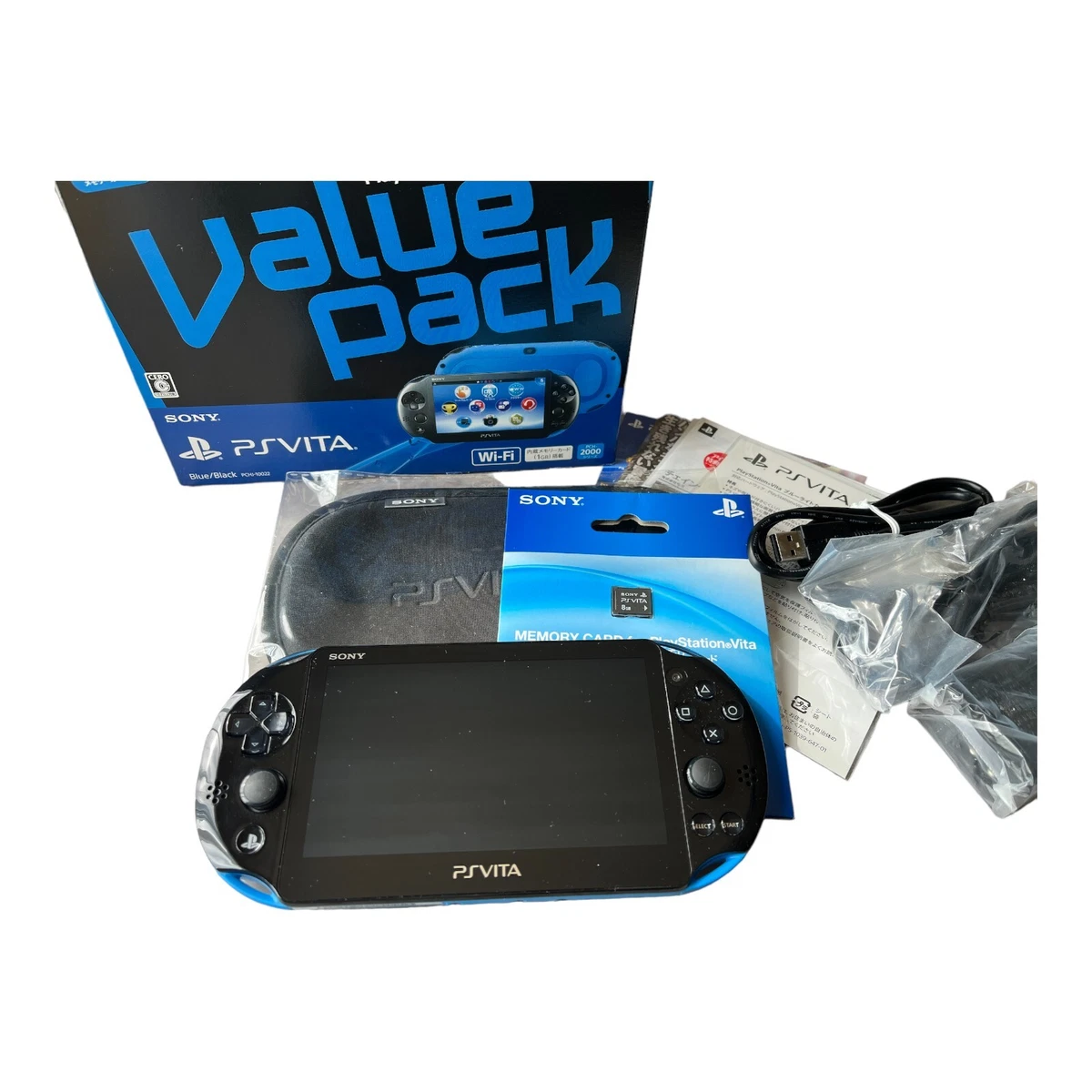 SONY - PCH-2000 PS VITA ブラック  M222 PlayStation Vita Wi-fi Model Black (PCH-2000) - Solaris Japan