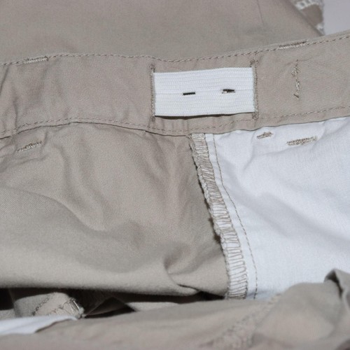 Lands' End Shorts Girls Size 10 Beige Scalloped Bottom Adjustable Waist - Picture 4 of 6