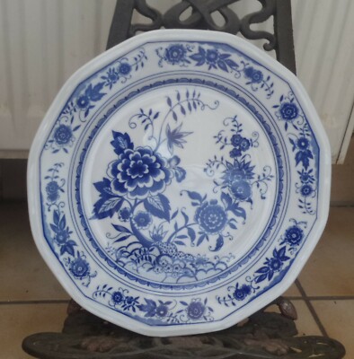 KAHLA Rhapsodie blau ähnlich Zwiebelmuster 1 KUCHENTELLER ca.18,5 cm