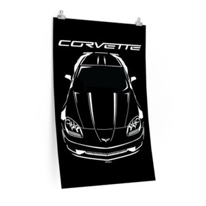 Banderole Corvette C6 / Bannière Affiche panneau PVC Garage Décoration