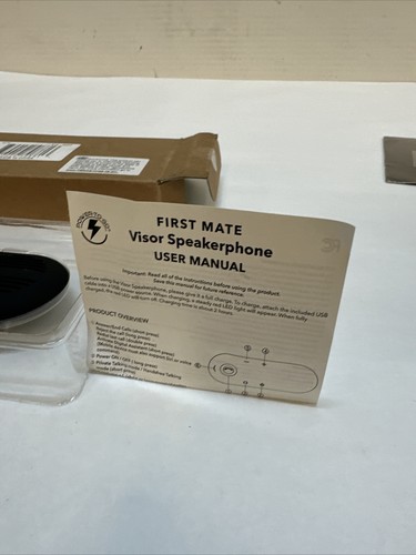Power-To-Go First Mate BLUETOOTH Visor Speakerphone NEW PS100 Black - 第 4/4 張圖片