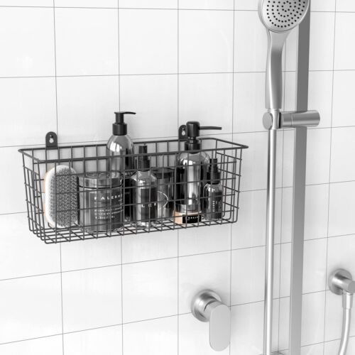 2 Pack Extra Large Wire Basket Hanging Wall Organizer for Home Kitchen Bathroom - Picture 6 of 7