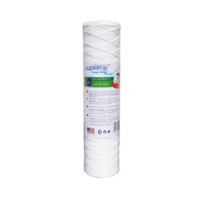 Supreme Garn Schnur gewickelt Sediment Wasserfilter 10'' 1 5 10 20 50 100 Mikron