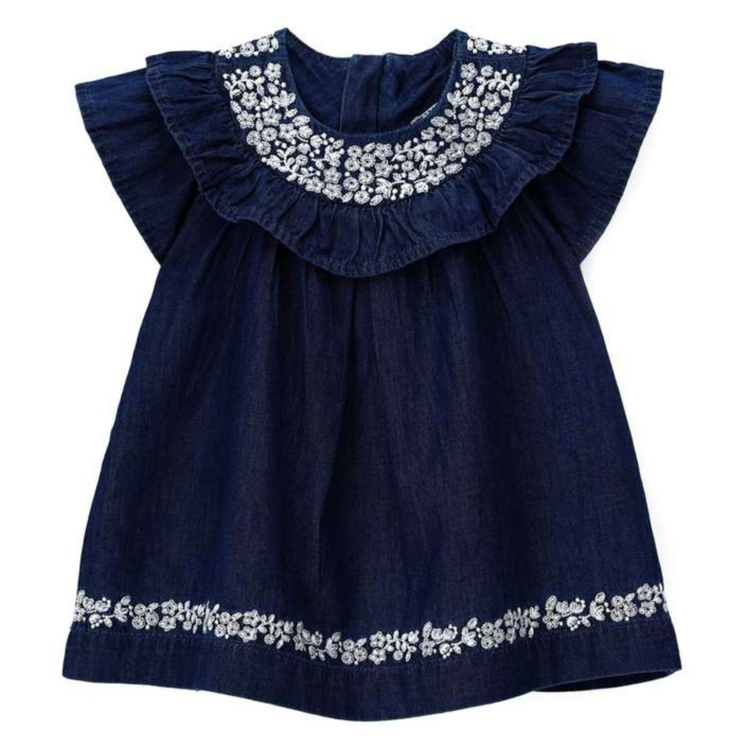 Vestido de niña bordado original Marines 80