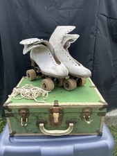 Cleveland Skate Co. White Vintage Skates In Box Size 7