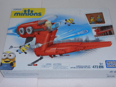 new Mega Bloks Minions Supervillian Jet Despicable Me Kevin Stuart CNF60 blocks 