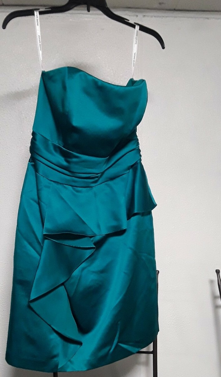 david's bridal emerald green dress David Bridal's Emerald Green Short Dress Lined Size 8