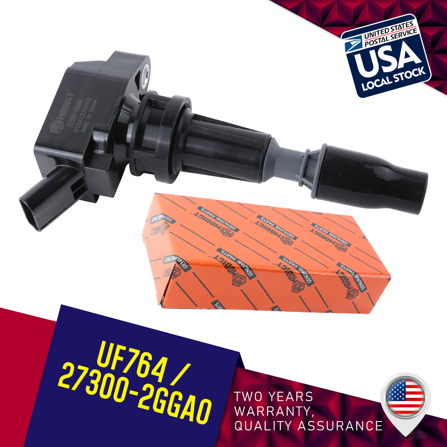2015-19 Hyundai Sonata 17-18 KIA Optima Ignition Coil UF764 27300-2GGA0