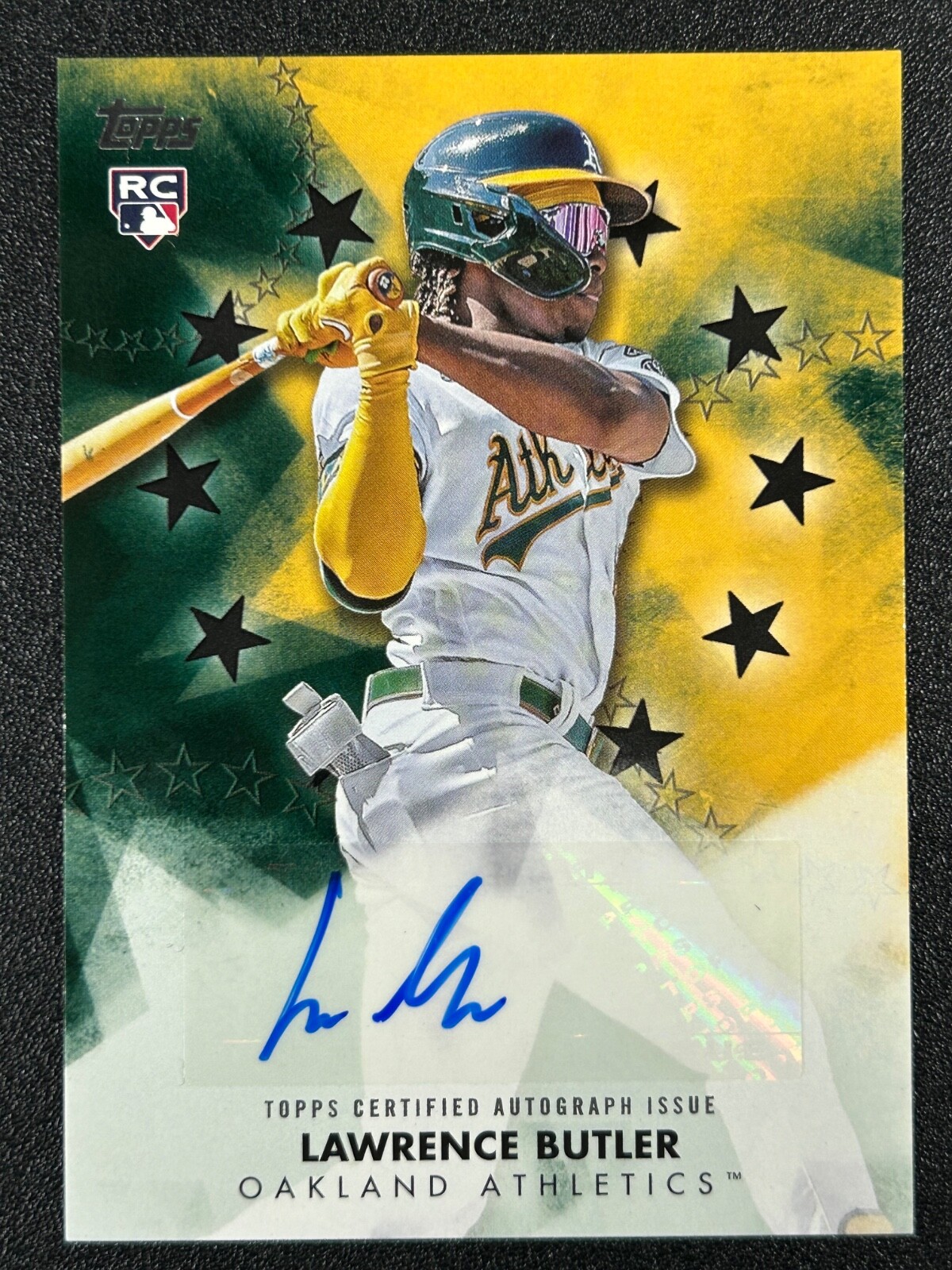 Lawrence Butler 2024 Topps Update Baseball Stars Black ROOKIE AUTO 111/199 RC AS