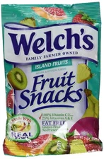 WELCH'S Fruit Snacks, Island Fruits, 5 Ounce