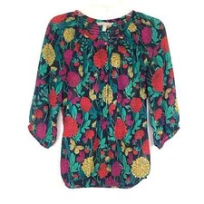 Banana Republic Sheer Floral Blouse Small