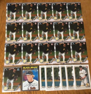 (x45 Lot) Quinn Priester 2019 Bowman Draft #44 CHROME (1st Bowman) Pirates RC
