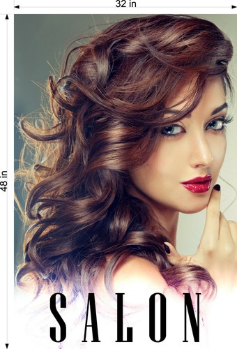 Hair Salon 02 Wallpaper Fabric Poster Adhesive Backing Décor ad Beauty Vertical - Picture 9 of 10