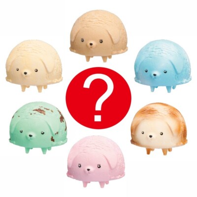 Japanese Cute Blind Box Toy Ice Cream Scoop Dog Puppy  1 Random Mini Figure