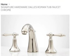 Signature Hardware Dalles Roman Tub Faucet, Chrome