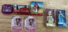 Lot Of 7 Zuru Surprise Toy Mini Brands Disney Mickey Minnie Frozen Elsa Anna