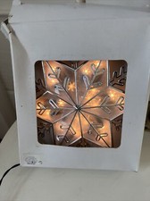 Kurt Adler 11" Clear 20 Light Snowflake Treetop Topper New In Box 