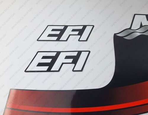 Mercury 200hp EFI FreshWater outboard engine decals RED sticker set - Picture 6 of 7