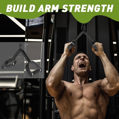 All-in-One Fitnessstudio Kabelmaschine Zubehör: LAT Pulldown und Trizepsaufsatz - Bild 6 von 9