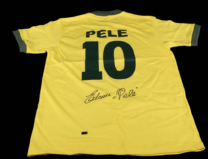Pelé Signed Brazil Jersey COA