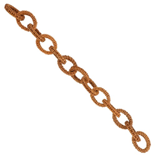 Home Decor Rustic Chain Link Decoration Wicker Ring Rattan Links
