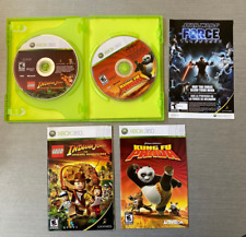 Lego Indiana Jones & Kung Fu Panda (XBOX 360, 2008) 2 Games with Manuals CIB