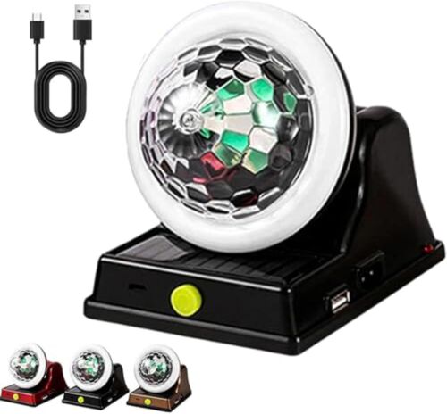 Solar Charging Colorful Magic Ball RGB Atmosphere Light, Solar-Disco Ball Light - Picture 9 of 13