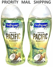  2 Pack Softsoap - PACIFIC Sunset - Coconut  Lime Scent - BODY WASH - 20 oz
