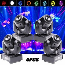 4PCS 100W Stage Lights LED Moving Head Light DMX RGBW Gobo Spot Beam DJ Disco US