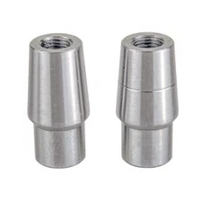 3/8-24 RH + LH Threaded Weld-In Bung Set Fits 0.058 Wall Tube Heim Joints