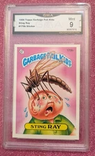 1986 Topps Garbage Pail Kids Series 4 #179b Sting RAY  Mint 9!!