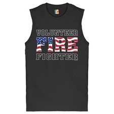 Volunteer Fire Fighter Muscle Shirt Fire And Rescue Courage Patriotic Mens Volunteer Fire Fighter Muscle Shirt Fire And Rescue Courage Patriotic Mens