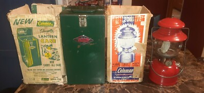 #ad RARE COMBINATION. CANADIAN COLEMAN 200A LANTERN ORIGINAL BOX W METAL CASE amp; BOX $359.99