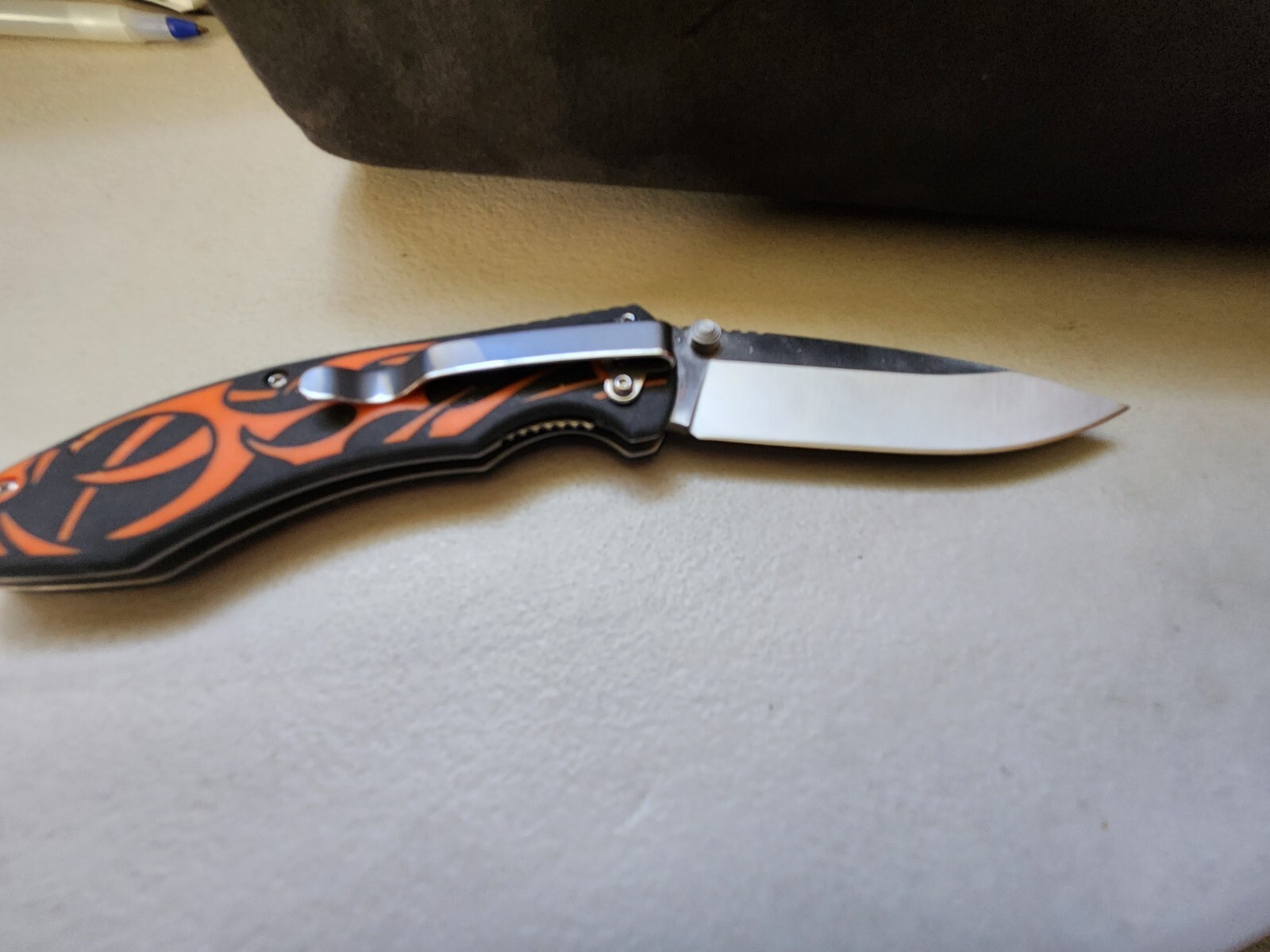 Case Cutlery Harley Davidson Tec X Linerlock Orange Flames Folding Knife 52119 eBay