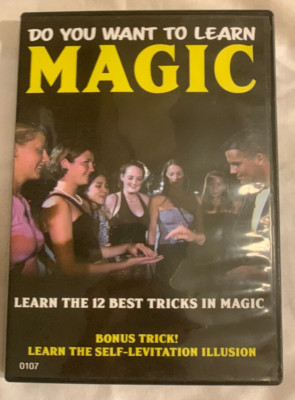 Do You Want To Learn Magic: Learn The 12 Best Tricks In Magic (DVD, 2017)-GOOD