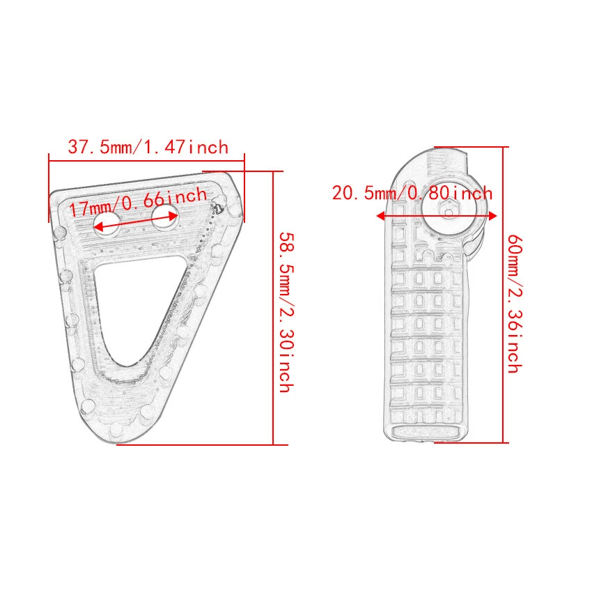 Brake Shift Lever Pedal For Husqvarna TE 300 FS 450 FE 250 FX 450 FC350 FE 501 - Imagem 2 de 4