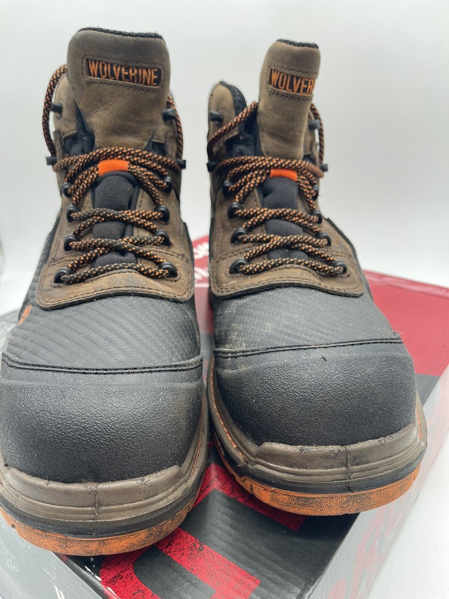 Wolverine Overpass CarbonMAX W10717 Mens Brown Black Work Boots Size 10.5 EW Wolverine Men main image 3