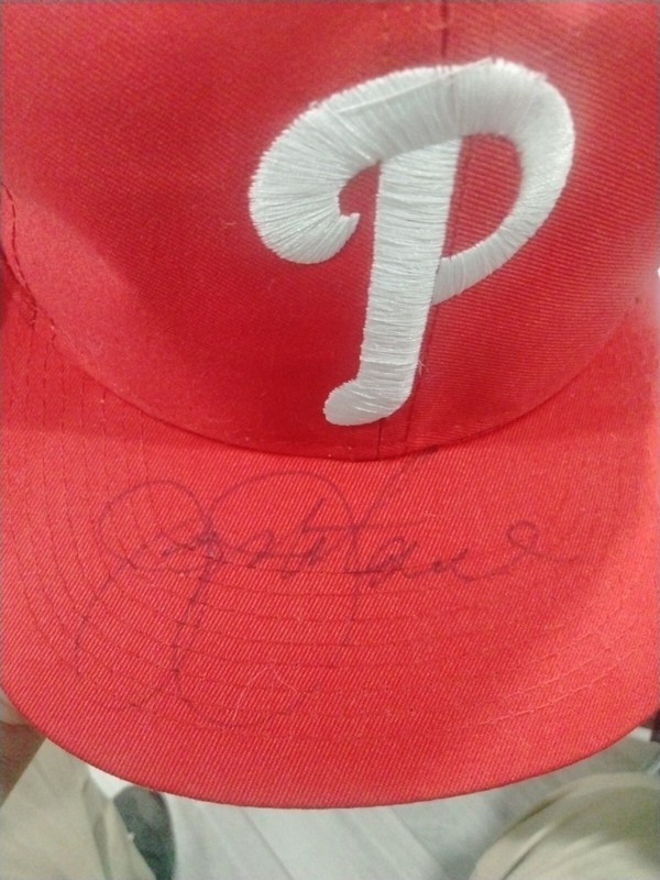Official Auto Jay Jhonstone Phillies Baseball Cap 🔥🔥🔥
