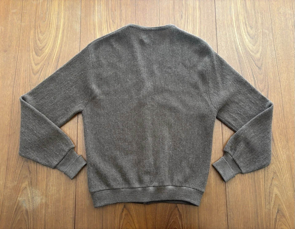 Vintage 60’s Sears Brown Cardigan Men’s Size Medium Kurt Cobain Grunge Sweater - Image 2 of 4