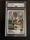 Willie Mays autographed 2001 Topps Archives card PSA/DNA NM 7
