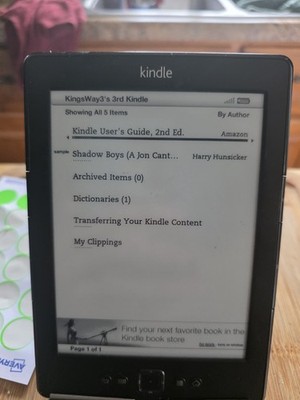 Amazon Kindle 4th Gen D01100 6'' MX50 NON TOUCH Grade B Good Blk