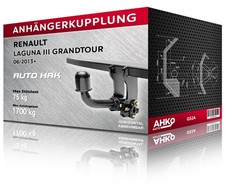 Anhängerkupplung für Renault LAGUNA III GRANDTOUR, Bj. 06/2013- (G52A)