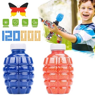 120000 Gel Balls Blaster Ersatz Munition Gel Kugeln 7-8mm blau orange DE NEU