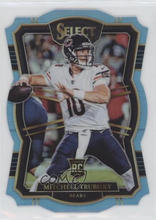 2017 Panini Select Light Blue Prizm 84/99 Mitchell Trubisky #197 Rookie RC 02l6