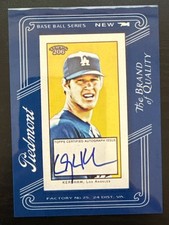 Topps 2009 T-206 Clayton Kershaw Dodgers Autographed Piedmont Card FMA-22