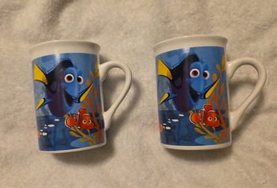 NWOT Lot of 2 Disney/Pixar Finding Dory Nemo Ceramic Coffee/Tea/Cocoa Mugs Gift