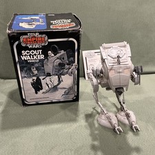 VINTAGE Star Wars Empire Strikes Back SCOUT WALKER W  BOX AT-ST Kenner USED