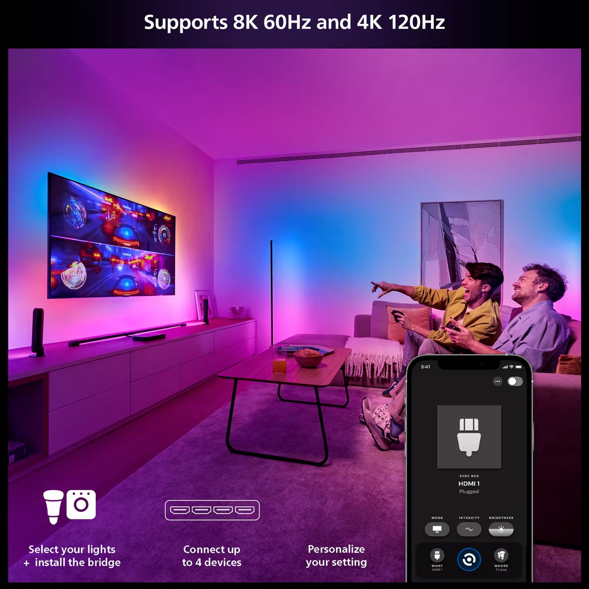 Philips - Hue Play HDMI Sync Box 8K- Black | eBay