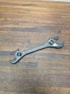 K166 Vintage Crescent Double ended Adj. Wrench 8" 10" Crescent Tool AS IS